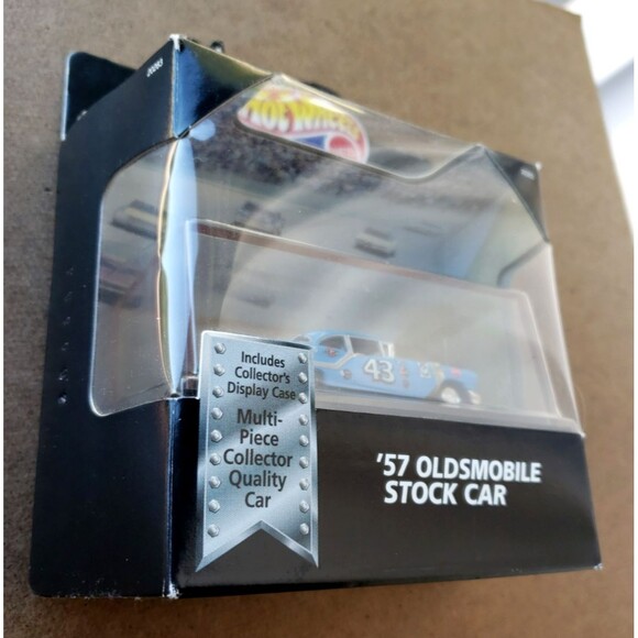 1999 Hot Wheels Cool Collectibles 1957 OLDSMOBILE STOCK CAR Blue Limited Edition - Picture 4 of 12